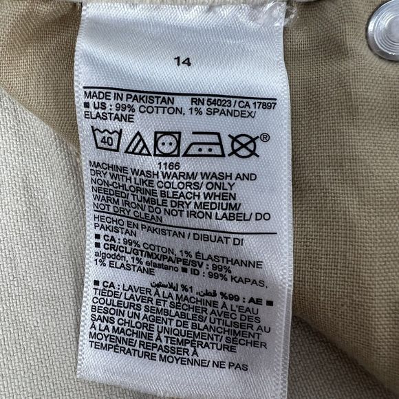 Old Navy Tan Shorts Women’s 14 Sky Hi A Line Button Fly‎ 3” Cut Off Higher Rise - Picture 11 of 12